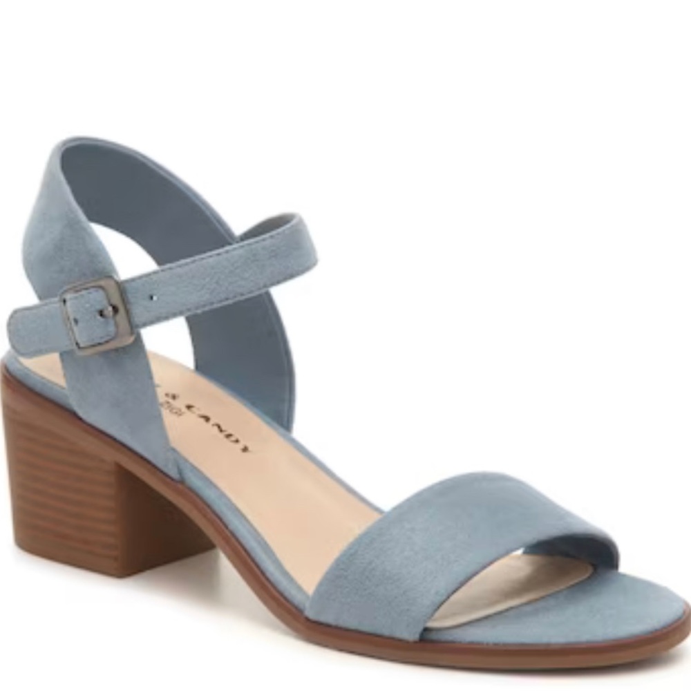 Rock & Candy Blue Sandal Heels Size 8